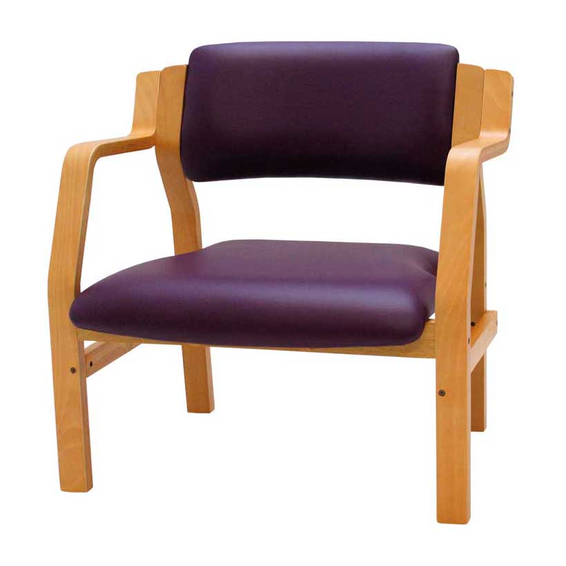 MediPlinth Bariatric Wood Frame Waiting Room Chair HCE