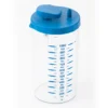 3A Clear 1L Cannister Blue Jar with lid