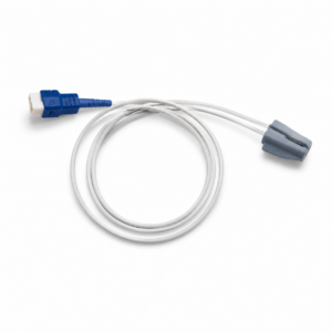 Huntleigh Paediatric Soft Tip Sensor with Oximax-compatible connection, designed for comfortable paediatric SpO2 monitoring with compatible Huntleigh patient monitoring equipment.