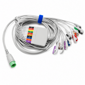 Huntleigh ACC-VSM-302 12-Way ECG Cable (IEC) for compatible Smartsigns patient monitoring systems.