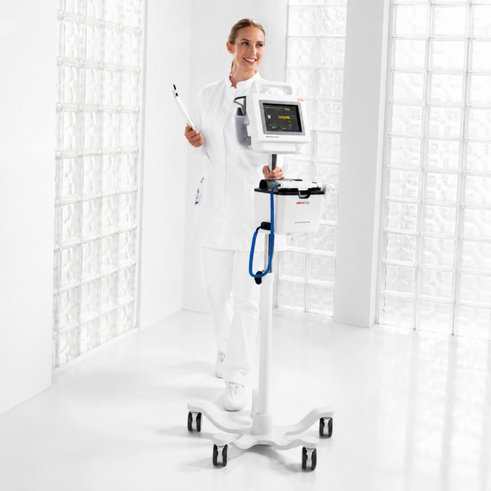 seca 475 Roll stand with storage basket