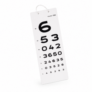 Keeler 3 Meter Test Card Numerals