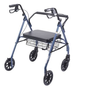 Devilbiss Heavy Duty Rollator - Blue