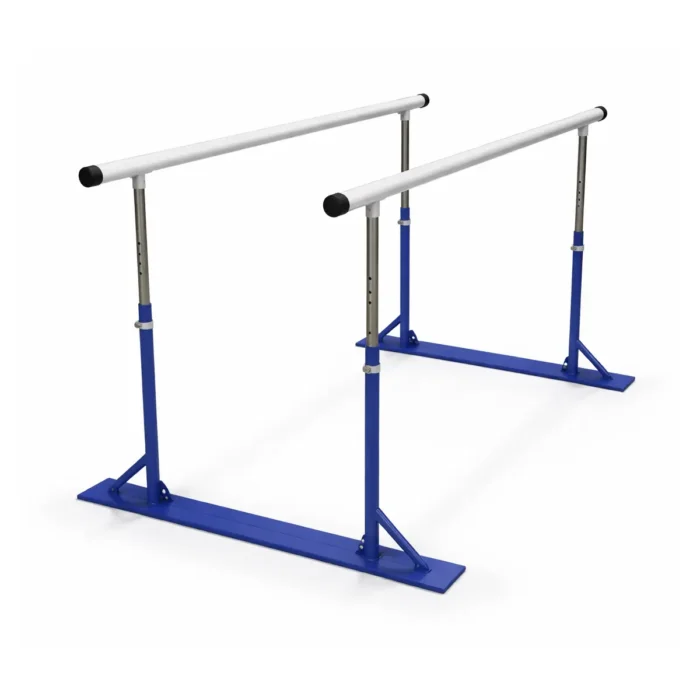Remedial Parallel Bars in Folding Design with Height Adjustable Rails