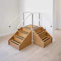 Physio room with wooden Corner Steps
