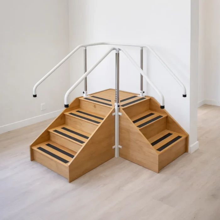 Physio room with wooden Corner Steps