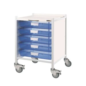 Sunflower Vista 40 Trolley - 5 Single Depth Blue Trays