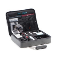 Huntleigh Dopplex ATP Ankle & Toe kit in carry case showing all contents