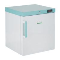 PESR47UK-47 Pharmacy Essential 47L fridge with blue lid and controller