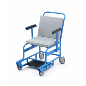 MRI Safe Fixed Portering Chair in Blue & Grey