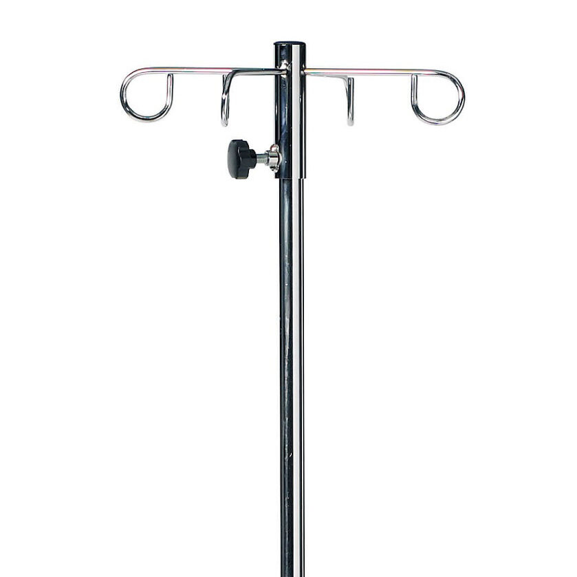 Sunflower Brushed Stainless Steel Drip Stand And Weighted Base, 2