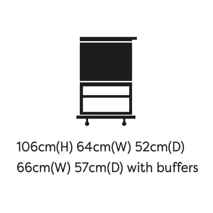 Sunflower Medium Medical Notes Trolley Enclosed Sides & Locking Top HCE