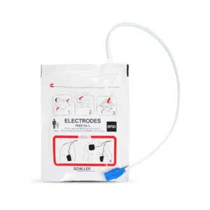 schiller fred pa-1 adult electrode pad with connected tag