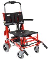 Ferno Venice PowerTraxx - Rear folding handles, footrest, sidearms, Biosafe restraints