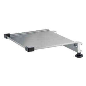 Shelf -  300x250mm - Stainless Steel - With 2 rail clamps and edge-protection