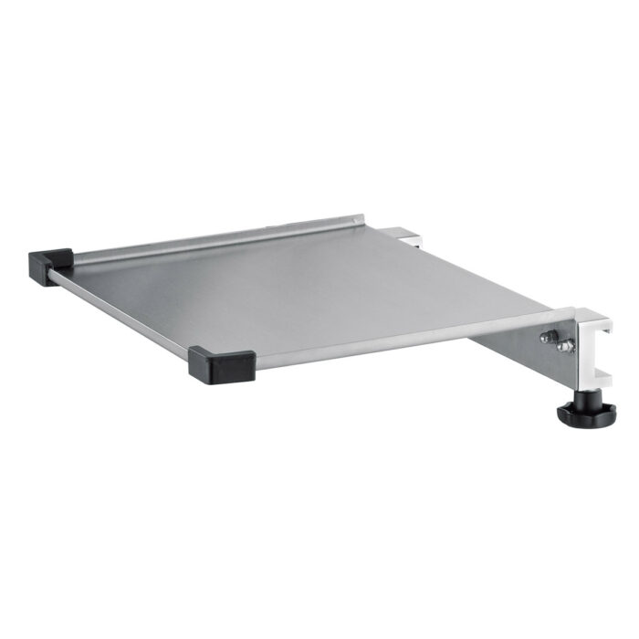 Shelf - 300x250mm - Stainless Steel - With 2 rail clamps and edge-protection