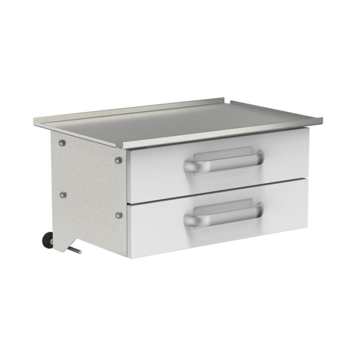 Shelf - Stainless Steel - With 2 drawers