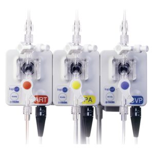 Double Pressure Monitoring Gaugekit - Red and Blue - 150cm plus 15cm Arterial Extension - Box of 20