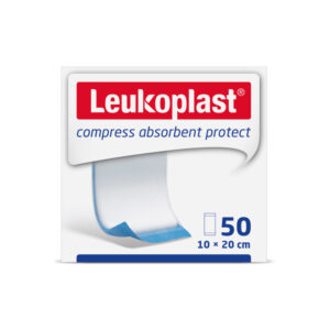 Leukoplast Compress Absorbent Protect - Sterile - - 10x20cm - White/Blue - Pack Of 50(50x1)