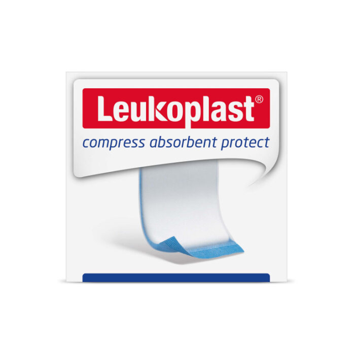 Leukoplast Compress Absorbent Protect - Sterile - - 20x20cm - White/Blue - Pack Of 50(50x1)