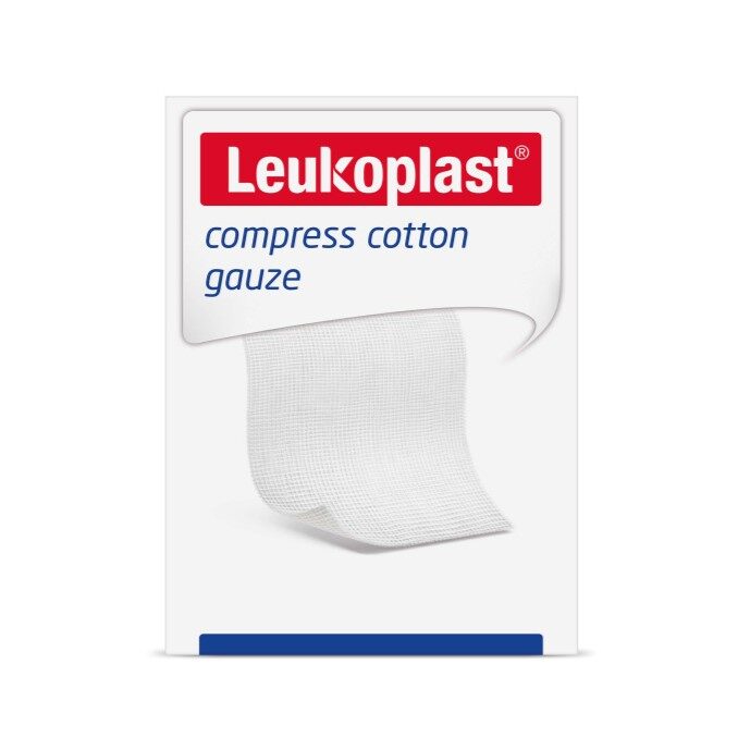 Leukoplast Compress Cotton Gauze - Sterile - T17 - 12 - 5x5cm - Pack Of 50(25x2)