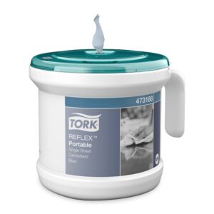 Tork Reflex Centrefeed Paper Towel Dispenser - White/Turquoise - 473188