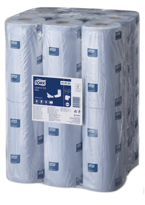 Tork Hygiene Roll Blue 2ply 25x54cm - 18 x 165 sheets - 152226