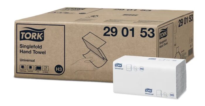 Tork Singlefold Paper Hand Towels White H3 - Pack of 15 - 290153