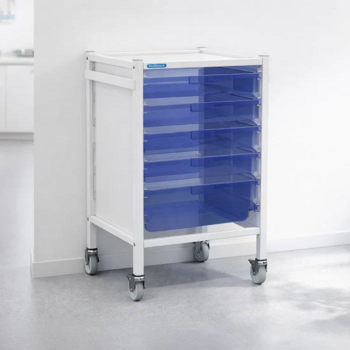 Shuttleworth 870 Storage Trolley in small clinic