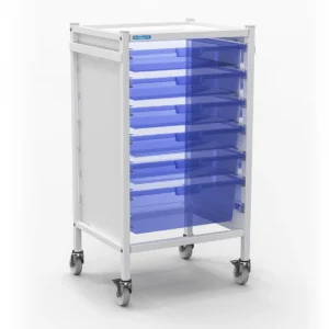 Shuttleworth 960 Tall Compact Medical Storage Tray Trolley