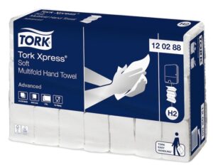 Tork Xpress Large Multifold Hand Towels White H2 - Pack of 21 - 120288