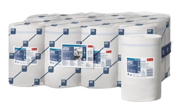Tork Wiping 2Ply Paper Plus Mini Centrefeed Roll - Pack of 12 - 101230