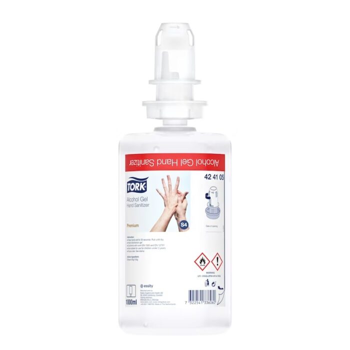Tork Alcohol Hand Sanitiser Gel S4 - 6 x 1L - 424105