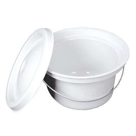 Rebotec 301.00 white commode bucket with lid