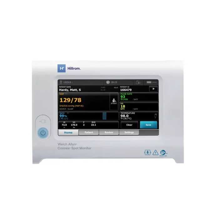 Welch Connex Spot Monitor front view with basic parameters